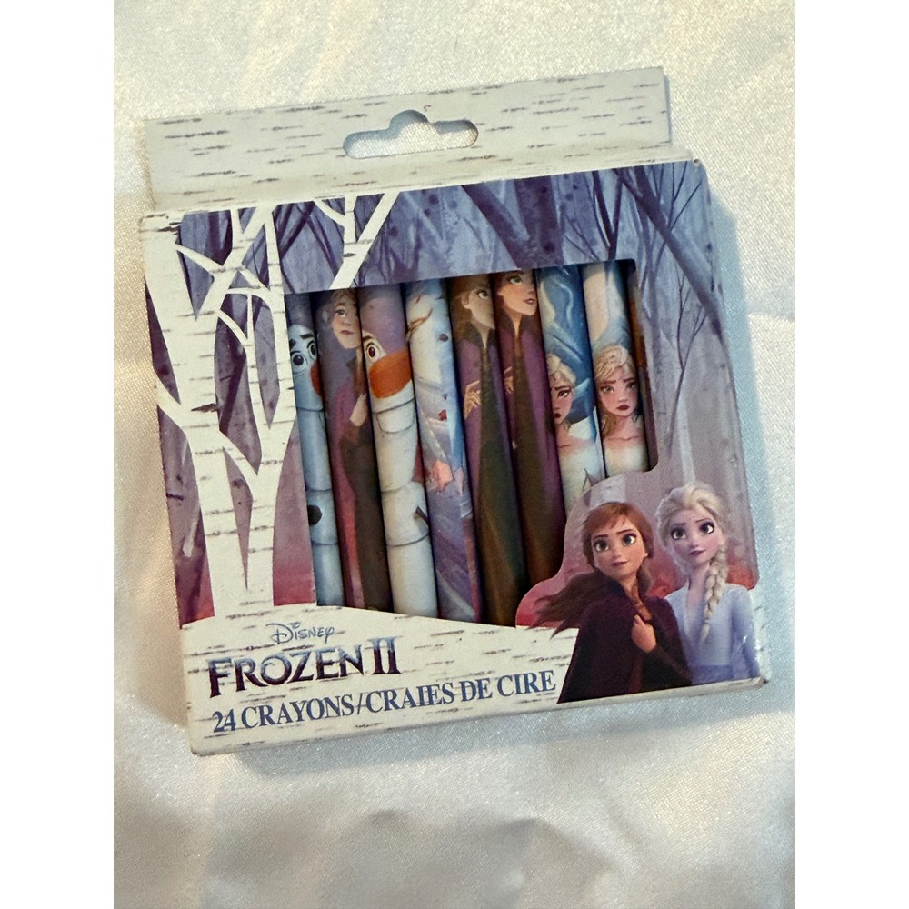 Disney Frozen II 24 Count Crayons Anna Elsa Olaf Non-Toxic Art Supplies 15218